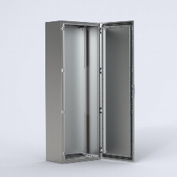 Edelstahl-Schaltschränke, kompakt, mit einer Tür, IP 66
